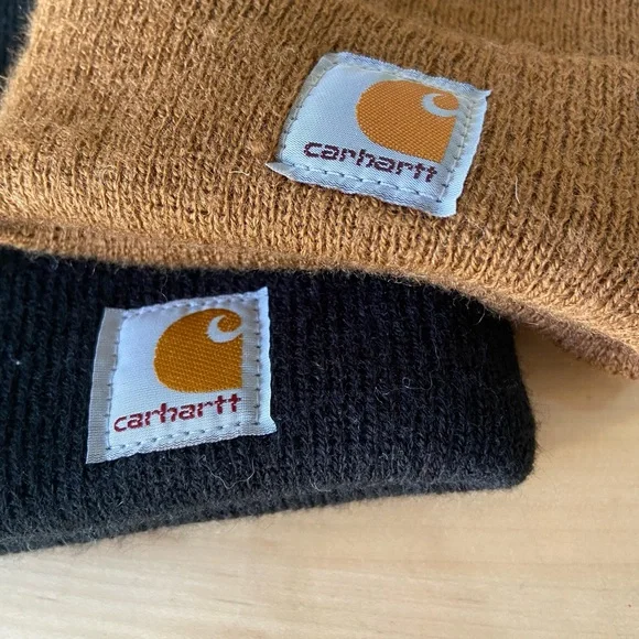 Carhartt Toddler Unisex Black and Brown Beanies - Picture 3 of 5